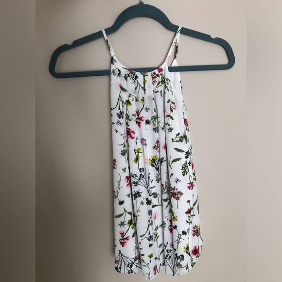 RW&Co Floral and White Halter Cami (NWT) - Picture 4 of 5